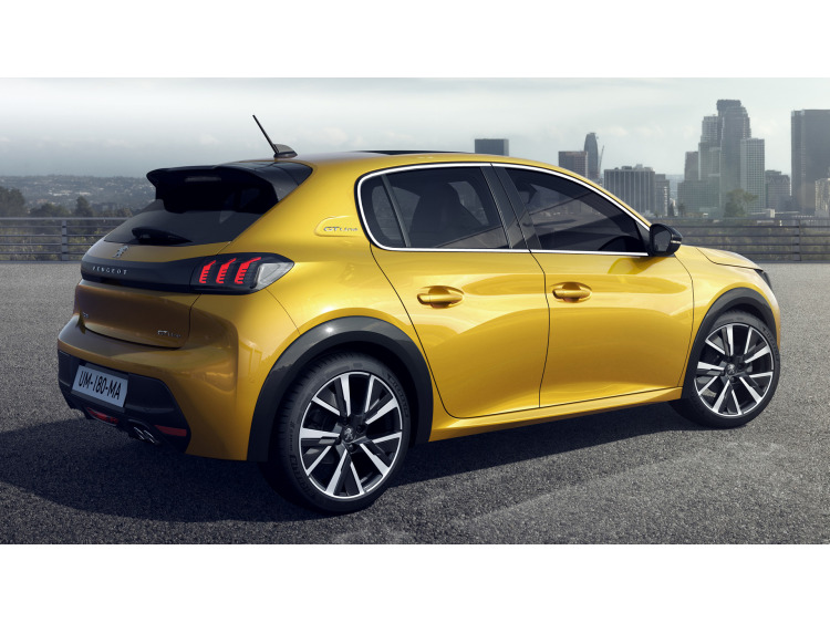 Baguette chrom&eacute;e de contour des vitres lat&eacute;rales compatible avec Peugeot 208 II 19-26