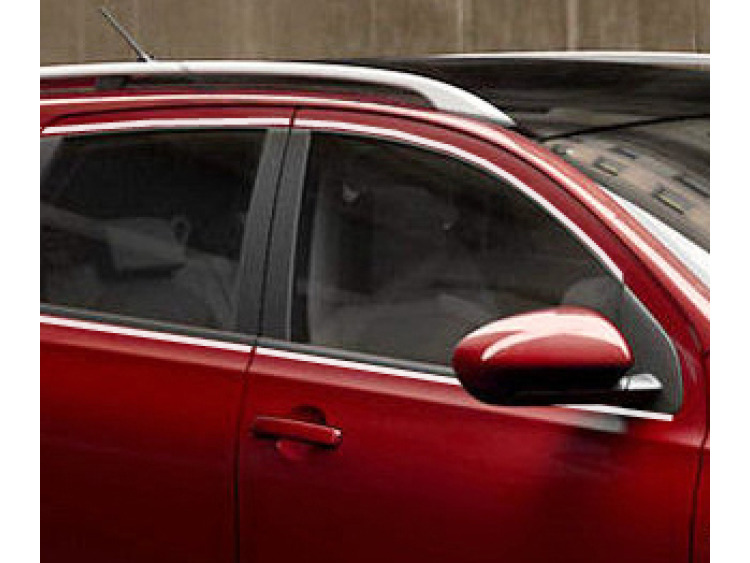 Baguette chrom&eacute;e de contour des vitres lat&eacute;rales pour Nissan Qashqai +2 08-10/+2 phase 2 10-14/+2 ph