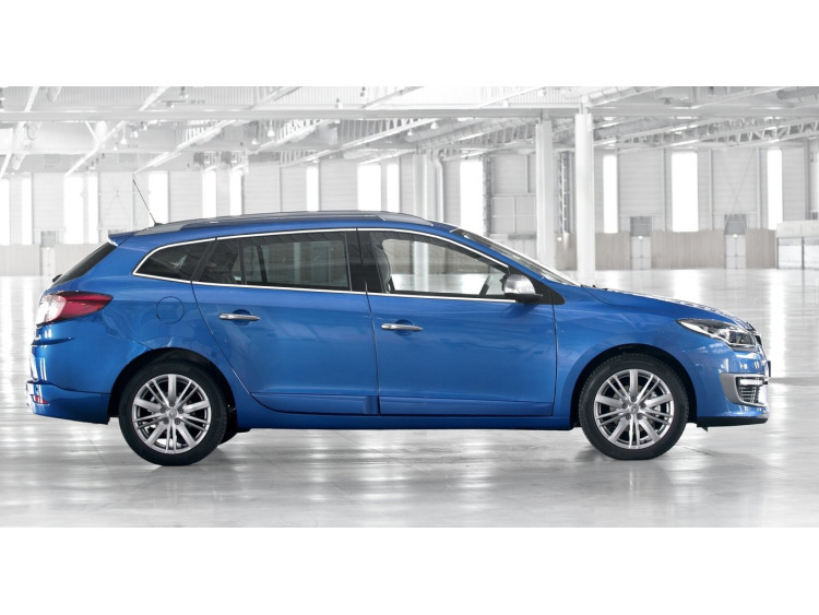Baguette chrom&eacute;e de contour des vitres lat&eacute;rales pour Renault M&eacute;gane III estate 09-12