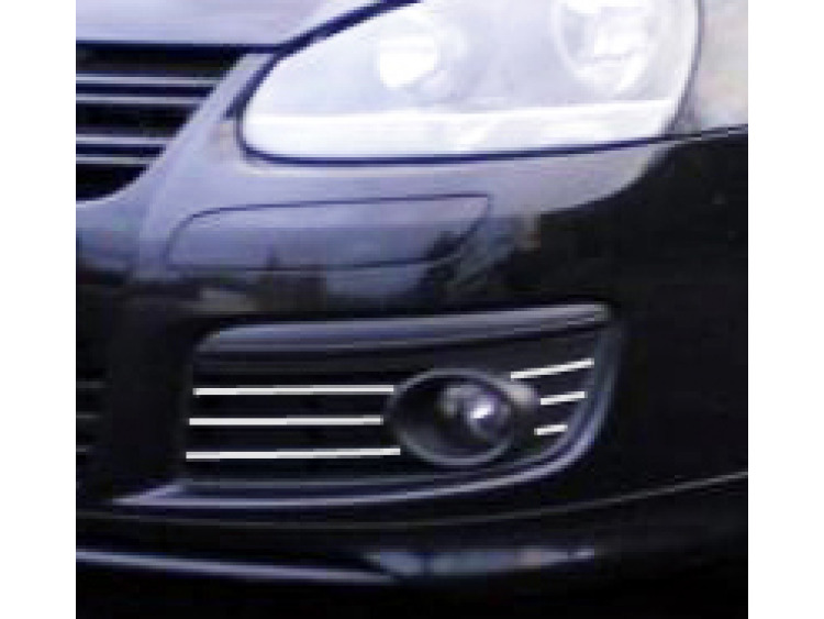 Baguette chrom&eacute;e pour antibrouillards compatible avec VW Golf 5 GT TDI