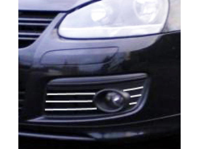 Baguette chromée pour antibrouillards pour VW Golf 5 GT TDI