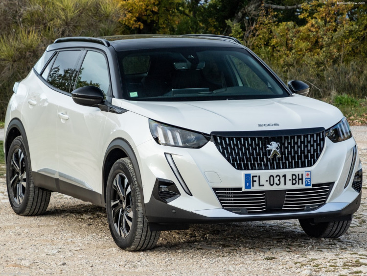 Baguette de calandre chrom&eacute;e compatible avec Peugeot 2008 19-26
