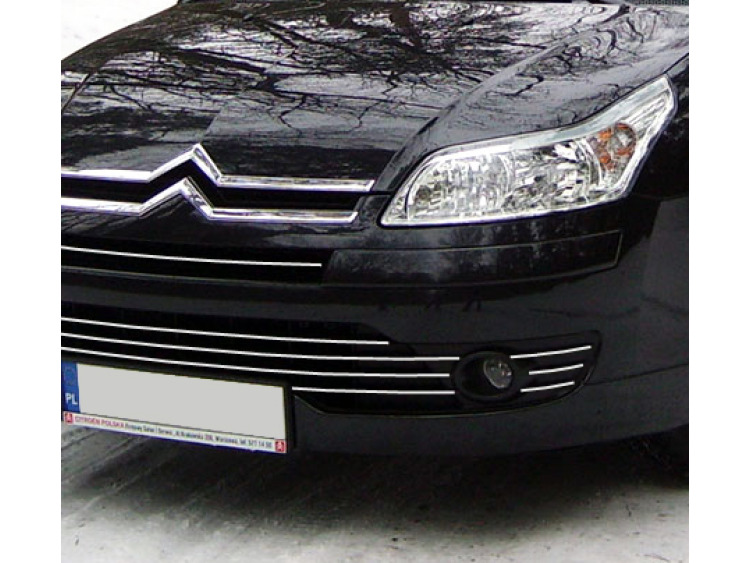 Baguette de calandre chrom&eacute;e pour Citro&euml;n C4 04-11 Citro&euml;n C4 Berline Citro&euml;n C4 Coup&eacute;