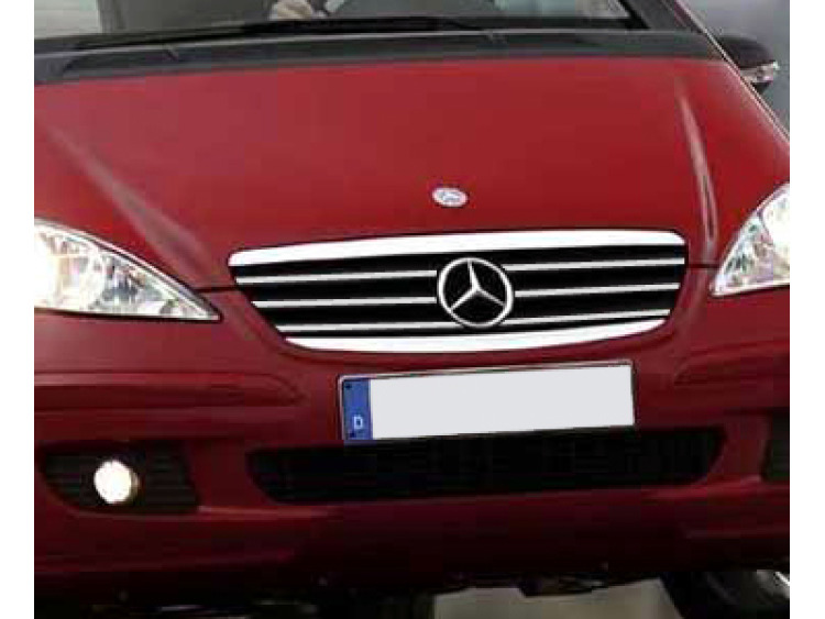 Baguette de calandre chrom&eacute;e pour Mercedes Classe A W169 04-08 Mercedes Classe A W169 Phase 2 08-12 Mercedes Classe A W176 12-18 Mercedes Classe A W177 18-26