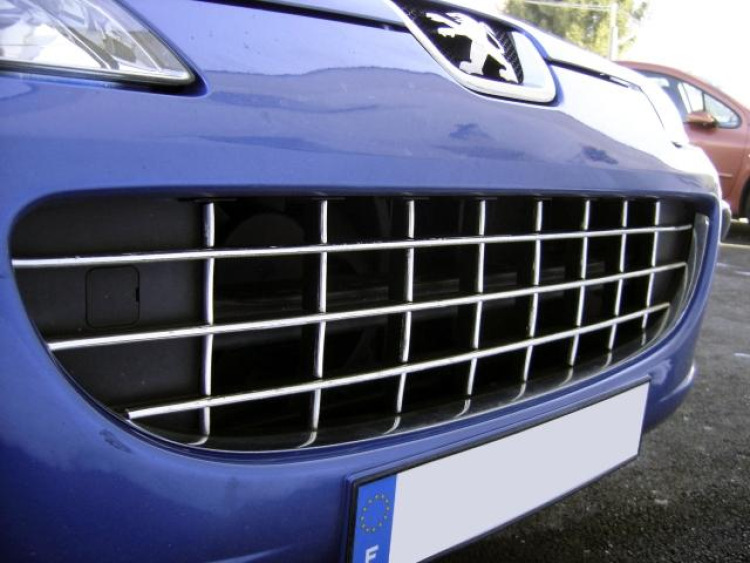 Baguette de calandre chrom&eacute;e pour Peugeot 407 & Peugeot 407 SW