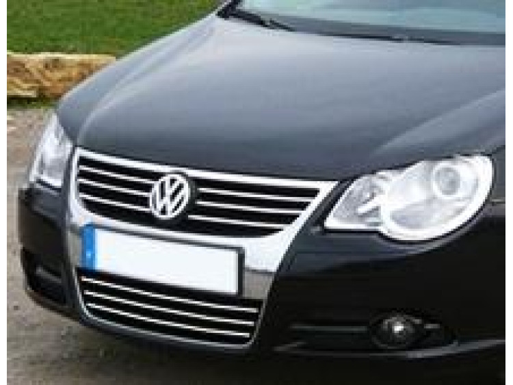 Baguette de calandre inf&eacute;rieure chrom&eacute;e compatible avec VW EOS