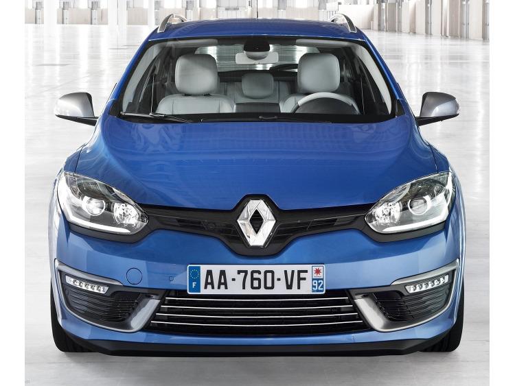 Baguette de calandre inf&eacute;rieure chrom&eacute;e pour Renault M&eacute;gane III estate 09-12