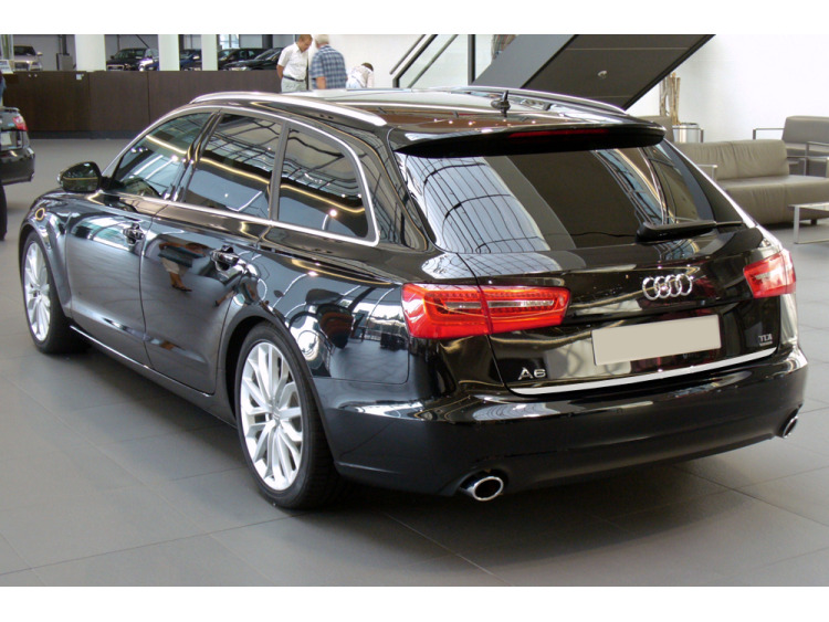 Baguette de coffre chrom&eacute;e compatible avec Audi A6 S&eacute;rie 4 Avant 10-15 & Audi A6 S&eacute;rie 4 Phase 2 Avant 14-18