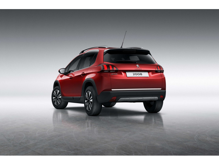 Baguette de coffre chrom&eacute;e compatible avec Peugeot 2008 13-19