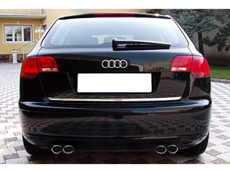 Baguette de coffre chrom&eacute;e pour Audi A3 S&eacute;rie 2 Phase 2 Sportback 08-1 Audi A3 S&eacute;rie 2 Sportback 04-08 Audi S3 06-26 Audi S3 sportback 06-26 Audi S3 sportback 98-03