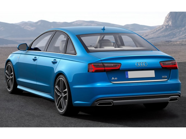 Baguette de coffre chrom&eacute;e pour Audi A6 S&eacute;rie 4 Berline 10-15 & Audi A6 S&eacute;rie 4 Phase 2 Berline 14-18