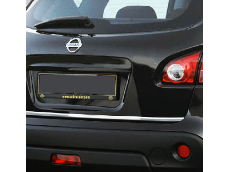 Baguette de coffre chrom&eacute;e pour Nissan Qashqai +2 08-10 Nissan Qashqai +2 phase 2 10-14 Nissan Qashqai +2 phase 3 Nissan Qashqai 07-10 Nissan Qashqai phase 2 10-14 Nissan Qashqai phase 3