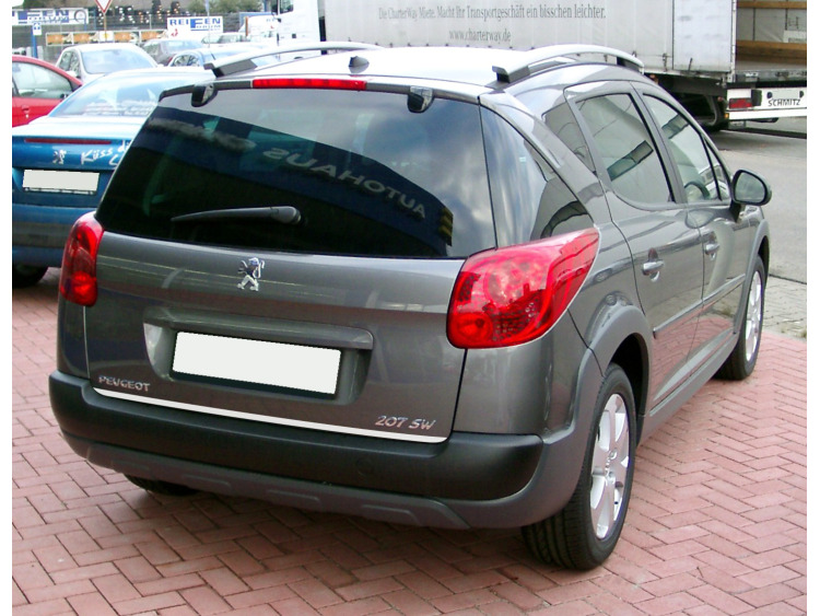 Baguette de coffre chrom&eacute;e pour Peugeot 206 SW Peugeot 207 9||307||3|SW 01-05