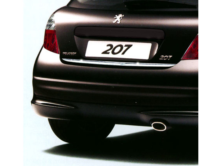 Baguette de coffre chrom&eacute;e pour Peugeot 207 06-12 Peugeot 207 CC 07-15 Peugeot 207 SW 07-13